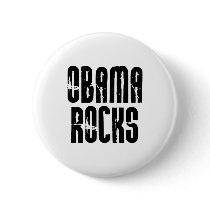 Obama Rocks Button