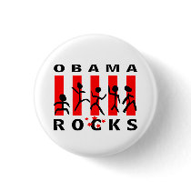 Obama Rocks buttons by fashionfiles Obama Rocks buttons