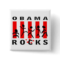 Obama Rocks buttons by fashionfiles Obama Rocks buttons