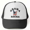 OBAMA ROCKS hats by happyfacedesigns OBAMA ROCKS hats