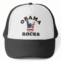 OBAMA ROCKS hats by happyfacedesigns OBAMA ROCKS hats
