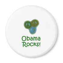 Obama Rocks magnets by noeltk Obama Rocks magnets