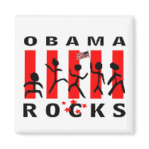 Obama Rocks magnets by BarackObamaShop Obama Rocks magnets