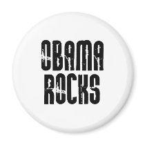 Obama Rocks Magnet by coolshirts55 Obama Rocks Magnet