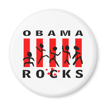 Obama Rocks magnets by fashionfiles Obama Rocks magnets
