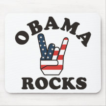 OBAMA ROCKS MOUSE PADS