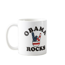 OBAMA ROCKS mugs by happyfacedesigns OBAMA ROCKS mugs