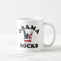 OBAMA ROCKS mugs by happyfacedesigns OBAMA ROCKS mugs