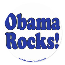 Obama Rocks stickers by lunchpail Obama Rocks stickers