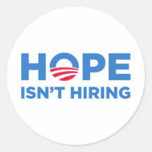 Obama Round Sticker