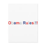 obama rules postcards