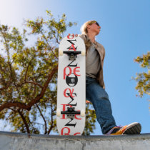Obama S.O.S designs Custom Skate Board