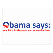 Obama says your bitter post card