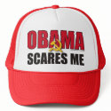 Obama scares me hats