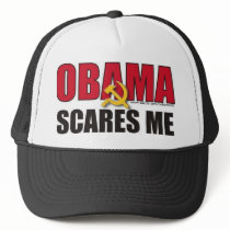 Obama scares me mesh hats