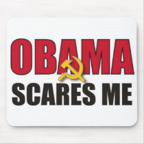 Obama Scares Me mousepads by nobama08 Obama Scares Me mousepads