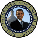 Obama Seal Blue Photo Sculpture photo sculptures by Websprinter Obama Seal Blue Photo Sculpture photo sculptures