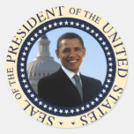 Obama Seal Blue Round Stickers