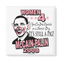Obama Sexist Pig Gear magnets