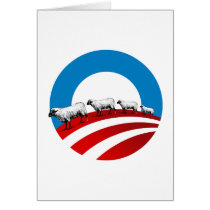 Obama Sheep Greeting Card