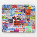 Obama Sign Collage Mousepad