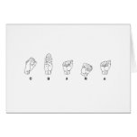 Obama (Sign  Language) Greeting Card