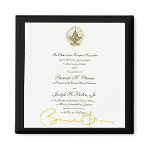 Obama signature official invitation magnets
