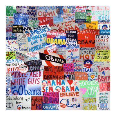 Obama Signs from Around the Country Poster by democrattotheend