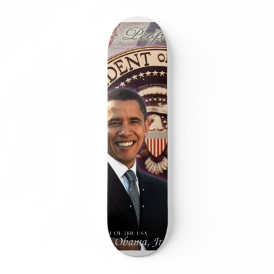 Obama Skateboard by iluvtshirts