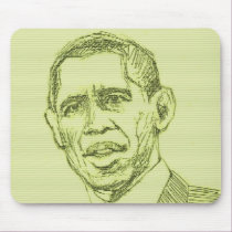 Obama Sketch Mousepad