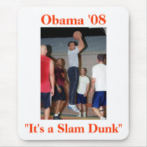 Obama Slam Dunk mousepads by steelersdiehard Obama Slam Dunk mousepads