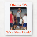 Obama Slam Dunk mousepads