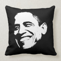 Obama Smile Stencil Side Pillows