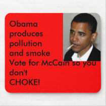 obama_smoking, Obama producespollution and smok... mousepads