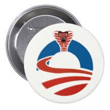Obama Snake Logo Buttons