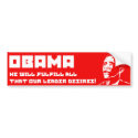 Obama Socialist Bumper Sticker bumper stickers by chriscameroncom Obama Socialist Bumper Sticker bumper stickers