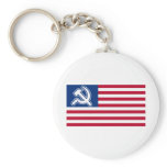 Obama Socialist Flag keychains