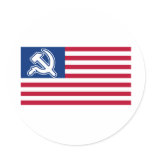 Obama Socialist Flag stickers