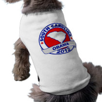 Obama - south carolina pet t shirt