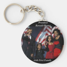 Obama Souvenir Round Keychain