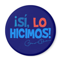 Obama Spanish Yes We Did Inauguration magnets by obamashirtstop Obama Spanish Yes We Did Inauguration magnets