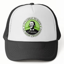Obama St. Patrick's Day Trucker Hat