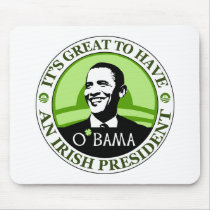 Obama St. Patrick's Day Mouse Pads