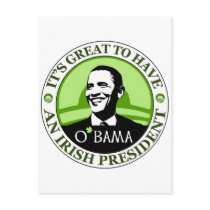Obama St. Patrick's Day Postcards