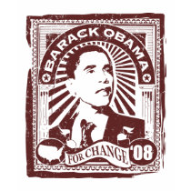 Obama Stamp (Pink) t-shirts