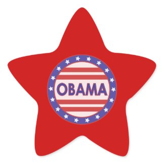 OBAMA Star sticker