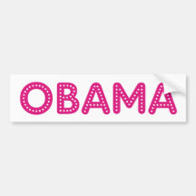 Obama Starry Lights Bumper Sticker!