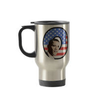 Obama Stars and Stripes Travel Mug
