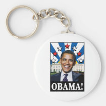 Obama Stars & Stripes keychains