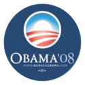 Obama Sticker Blue